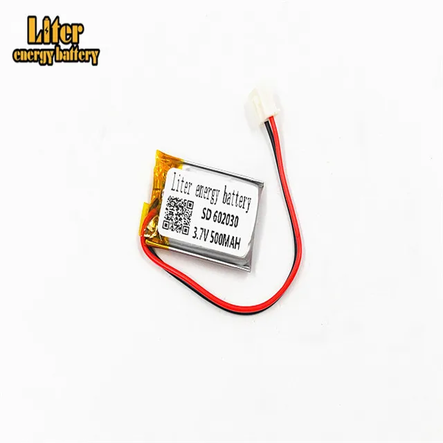 XHR 2P 2 54 500mAh 602030 3 7 V литий полимерный аккумулятор Bluetooth MP3 беспроводной