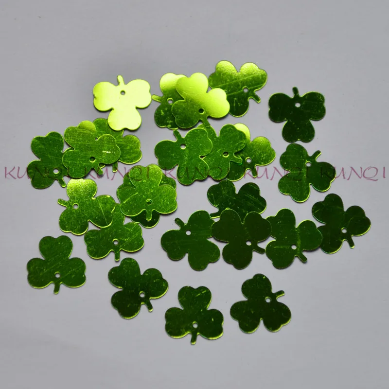 700 шт./лот 30 г 14 мм блестки Shamrock россыпью красивые поделки для шитья/тесьма Diy