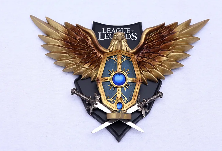Hot Game League of LOL Demacia Logo Pendant Metal Shield Wall-hanging ornaments for LoL lovers Decorate the Theme Room | Игрушки и хобби