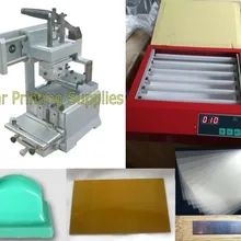 Руководство Pad принтер печатная машина+ УФ экспозиции полимерная пластина производитель посылка с поставками