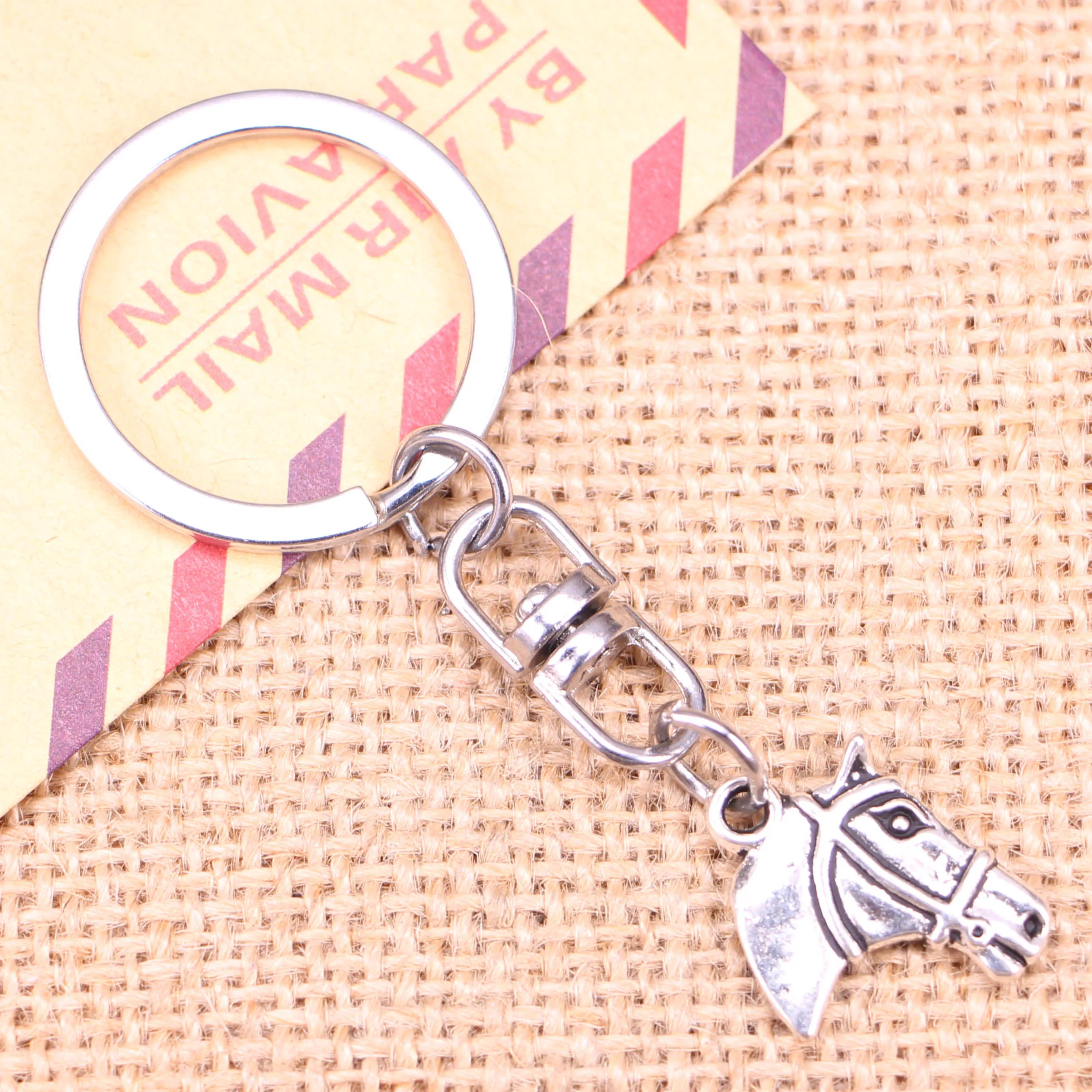 20pcs New Fashion Keychain 20x16mm horse head Pendants DIY Men Jewelry Car Key Chain Ring Holder Souvenir For Gift | Украшения и