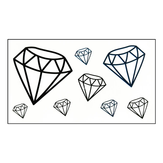 waterproof temporary tattoo sticker diamond tattoo cartoon water waterproof temporary tattoo sticker diamond tattoo cartoon water