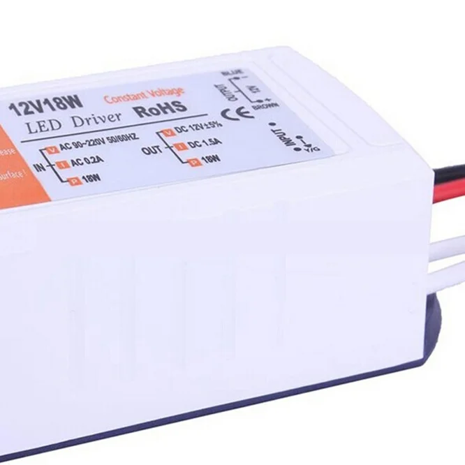 10 PCS/LOT AC85-265V New 42W 60W LED Driver for LED Strip Power Supply 12V DC 18W 28W 48W 72W 100W  Lighting Transformers