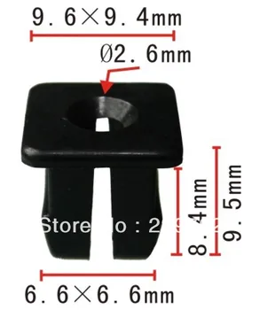 

100PCS Free Shipping Nylon Black For GM 16503329 Auto Clips And Fasteners Plastic Fastener Car Plastic Clips