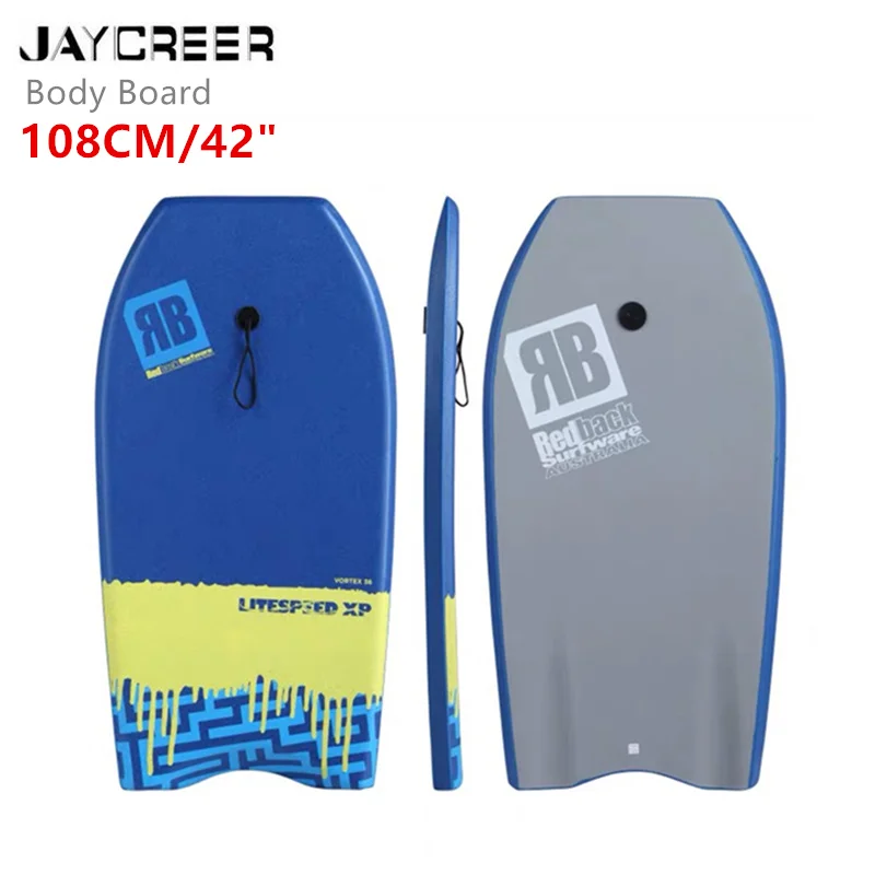 

JayCreer 108X56X6CM / 93X49X5CM / 99x50x5CM Body Board With EPS Core For Kids Or Adult