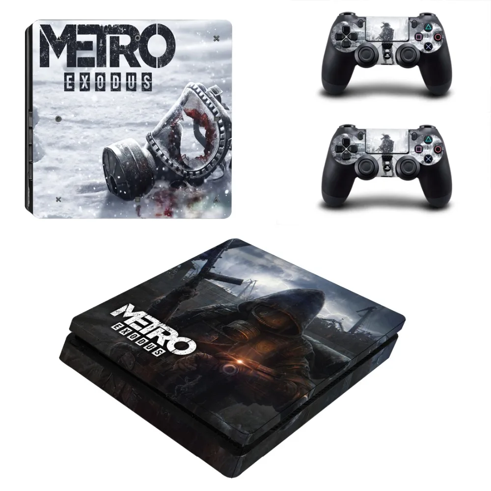 Metro Exodus PS4 тонкая наклейка для консоли playstation 4 и контроллера PS4 тонкая Наклейка виниловая