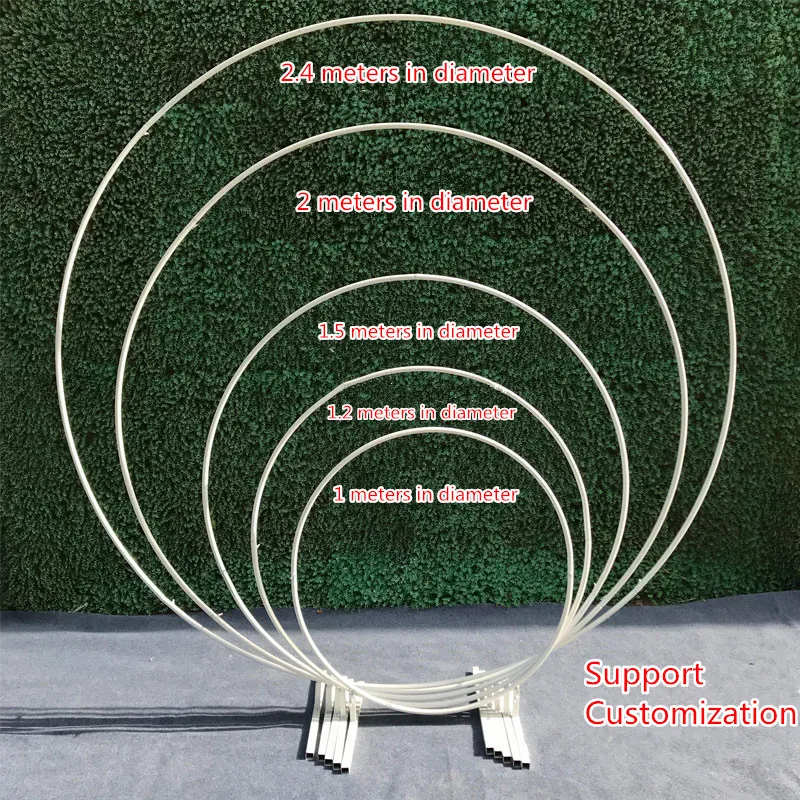 Искусственные цветы Свадебная АРКА фон из кованого железа однотрубное кольцо дверь декоративная колонна DIY круглая сценическая фоновая полка свадебный цветок