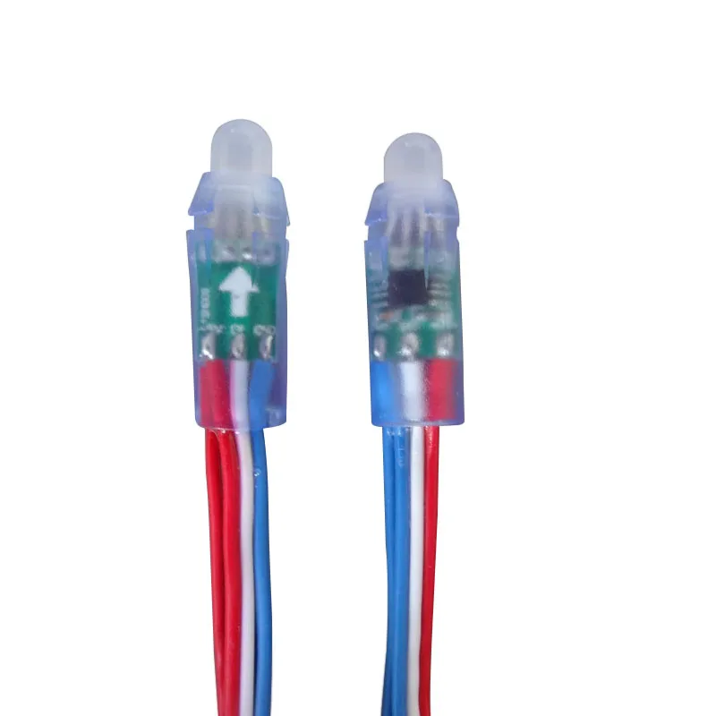

100X High quality 12mm DC5V input WS2811 RGB dream coler LED digital pixel full color RGB led string light free shipping