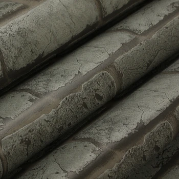 

Chinese Classical 3D Printing Brick Wallpaper 3D PVC imitation Brick Background Wallpaper For Walls Gray Red Wall Paper Roll