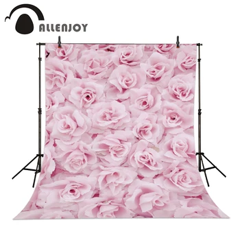 

Allenjoy photographic camera pink flower backgrounds wedding love baby shower background for photo shoots photo backdrop