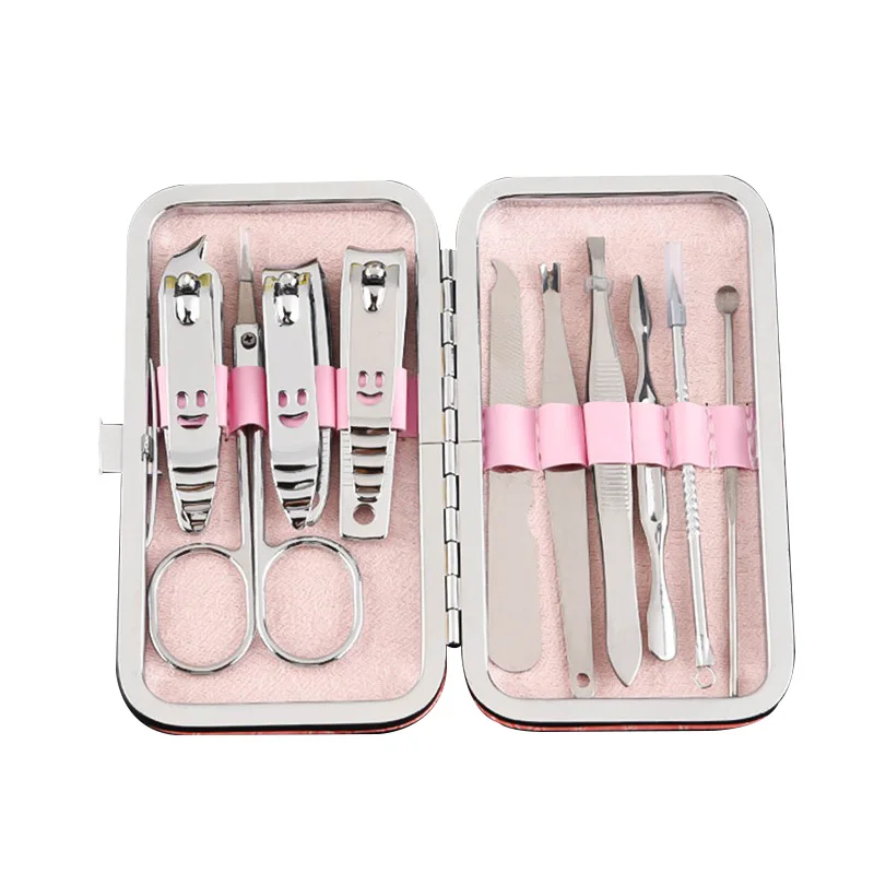 10 pcs Manicure Set Manicure Pedicure Set Nail Clippers Scissors Grooming Tool Wholesale