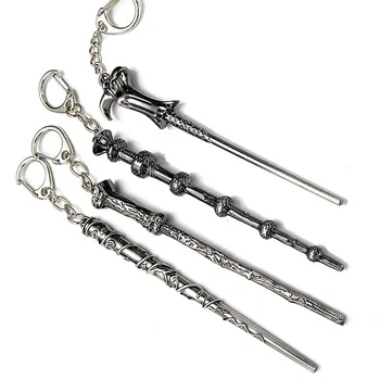 

20pc Movie Hogwarts Magic Trendy Magic Wand Keychain men and women car key Pendant jewelry