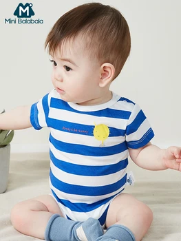

Mini balabalaBaby clothes 2019 summer new baby outting clothing two pieces/lot cotton soft and breathable bodysuit