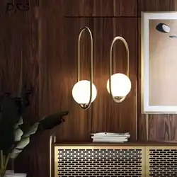 Nordic люстра, подвесной светильник стеклянный шар прикроватное освещение пост-современный бар Hanglamp светильник светодиодный Suspendu для