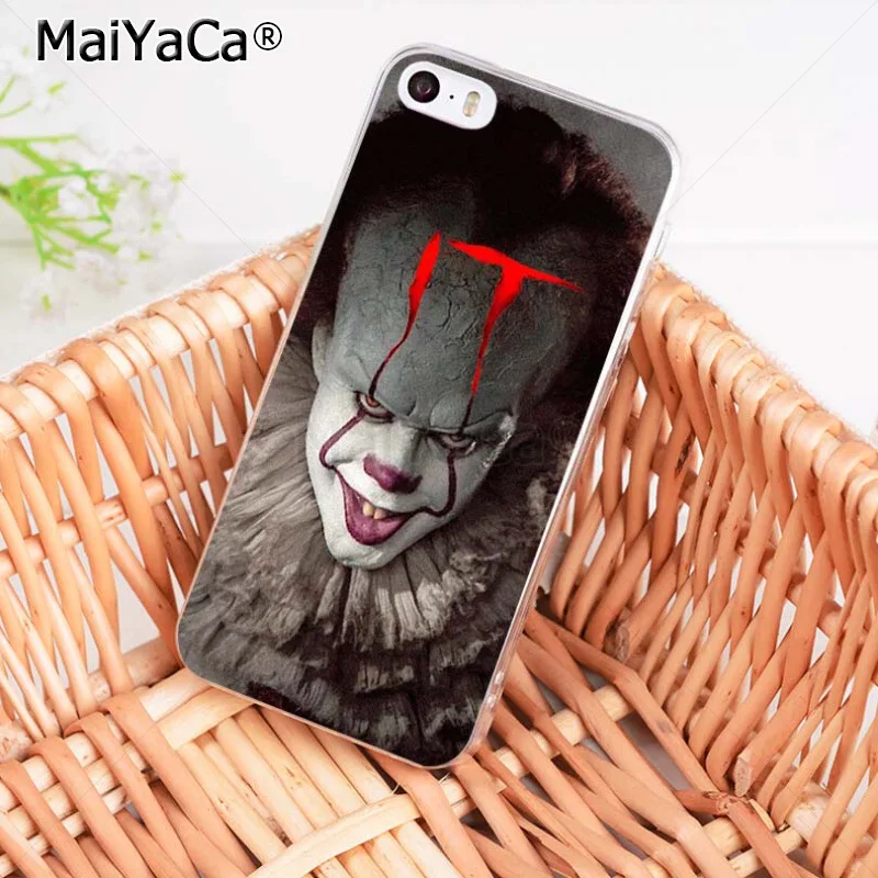 MaiYaCa Стивен Кинг это Pennywise клоун ужас чехол для телефона для iPhone 8 7 6 6S Plus X XS MAX XR 5 5S SE 11 11pro max чехол - Цвет: 5