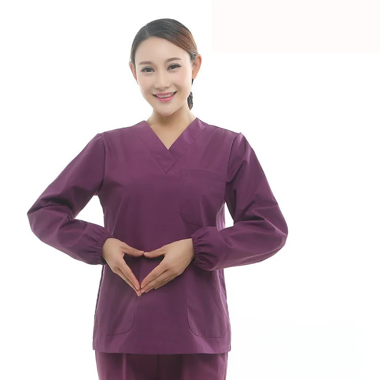 2017 Cotton Surgical Cloth Uniform Unisex Hospital Medical Scrub Sets