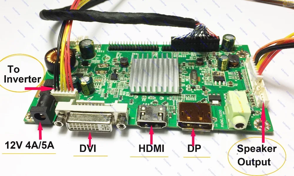 HDMI+ DVI+ DP ЖК-контроллер плата монитора комплект инвертора для 2560X1440 LM270WQ1(SD)(E3) LM270WQ1-SDE3 монитор экран дисплея