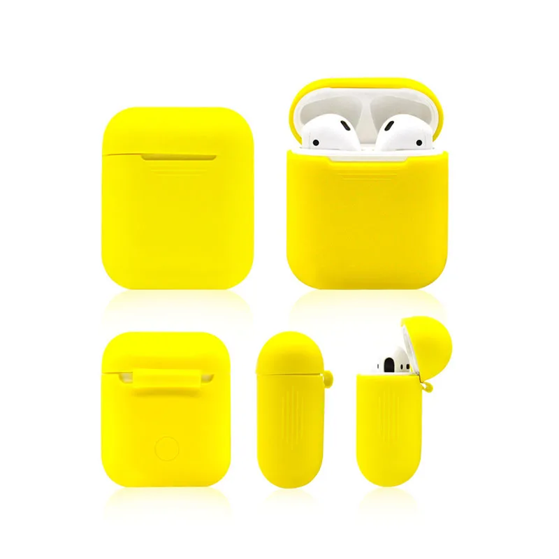 

5Pcs/lot Silicone Earphone Case For Airpods Apple Airpods2 Charging Box Headphone Case Protection Cover Air pods Accessories