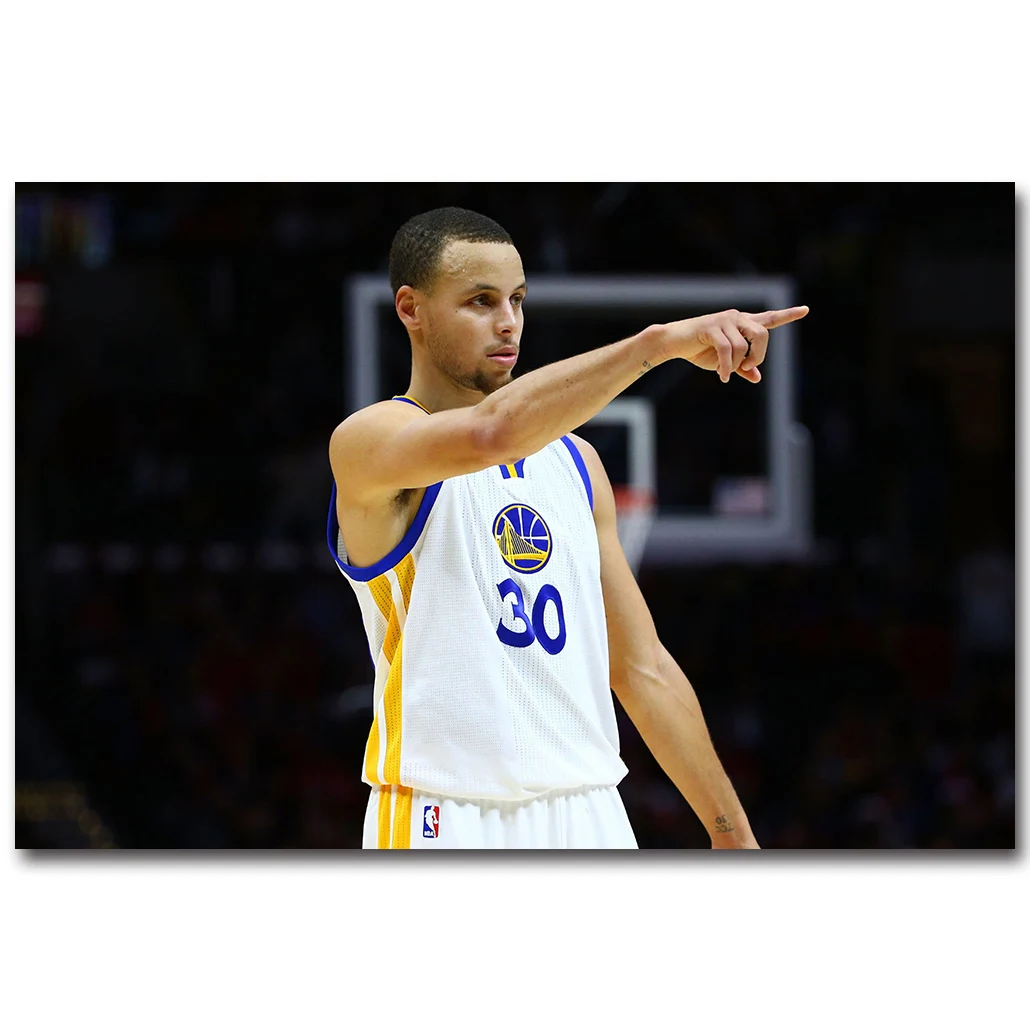 Stephen Curry Warriors Basketball MVP Silk Poster 13x20 24x36inch Art Pint 009