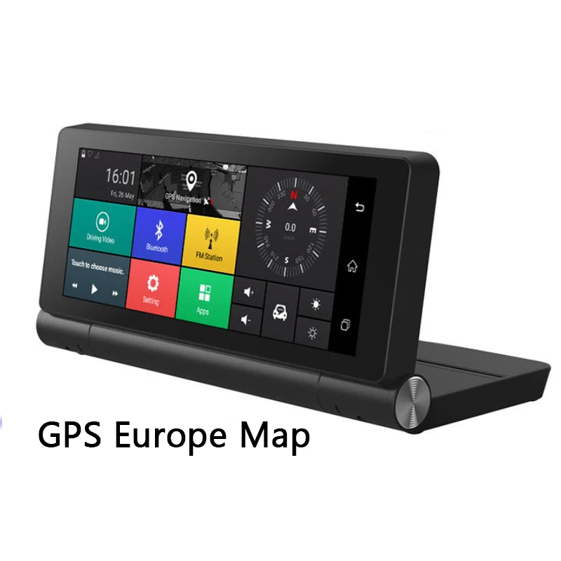 

GUBANG 6.86" Build in Gps Europe Map GPS Navigation Touch Screen Android Car DVR 4G WiFi Bluetooth Dual Camera