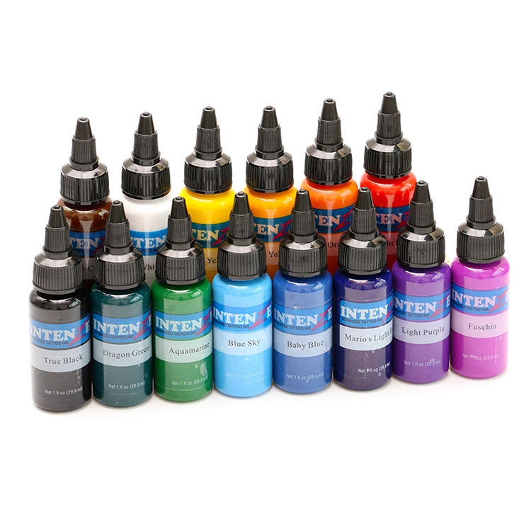 

14 bottle 30ml/bottle Tattoo Ink Set Microblading Permanent Makeup Pigment 14 Colors Tattoo & Body Painting Ink for Tattoo