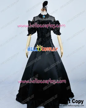

Vocaloid 2 Miku Secret Black Oath Long Outfit Cosplay Costume H008