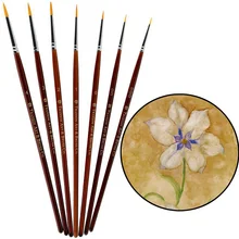 7 шт./компл. Профессиональный помадка торт Живопись Кисть картина для декора пылевидная Акция глазурь кондитерский инструмент для украшения кондитерских изделий кисть