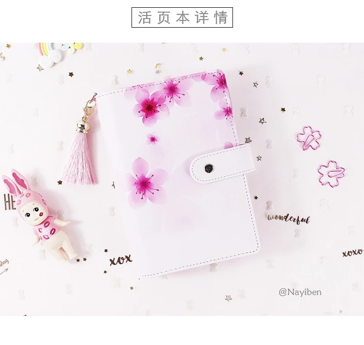 Yiwi A6 Cute Kawaii Notebook Cartoon Cute Lovely Journal Diary Planner Notepad for Kids Gift Korean Stationery