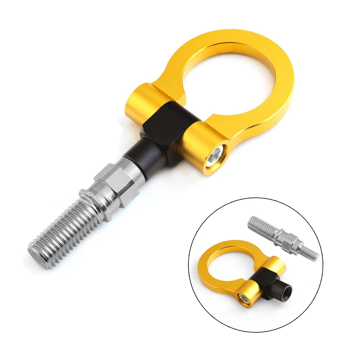 18 ملليمتر السحب هوك حلقة سبائك الألومنيوم حزام سيارة السيارات مقطورة الدائري الجبهة الخلفية سباق توربو ل JDM