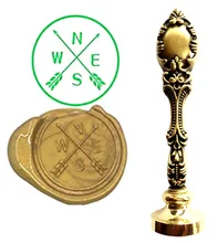 Custom Logo Luxury Vintage Wax Seal Stamps Kit Wedding Invitation Sealing Stamps Gift