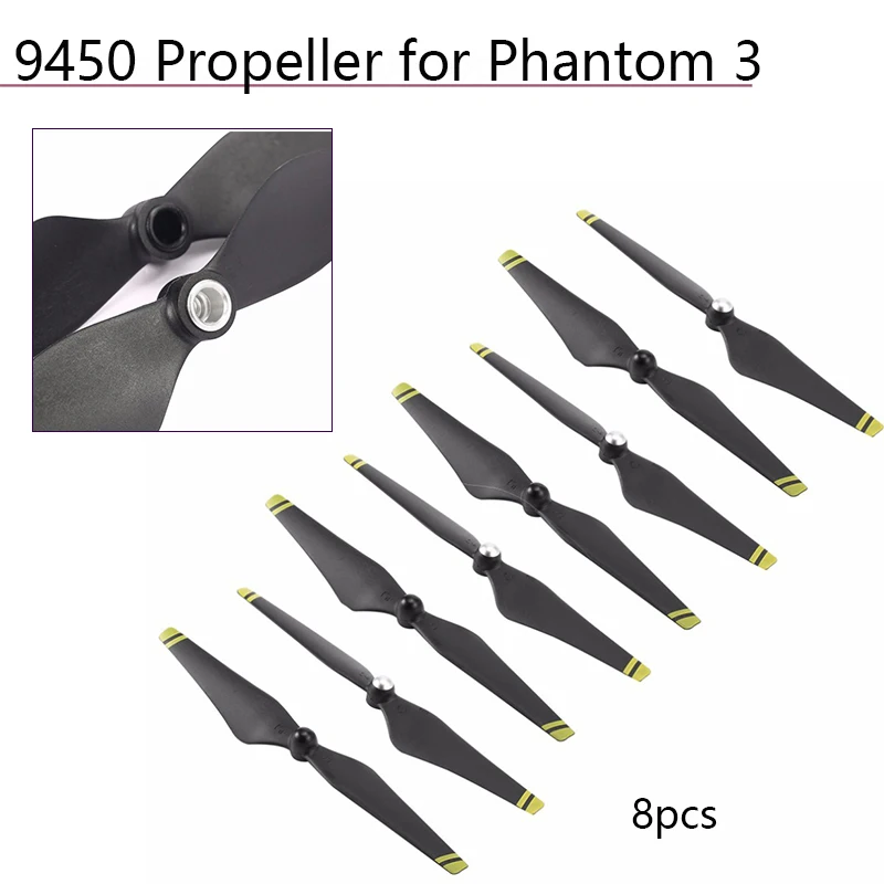 

8pcs 9450 Propeller Drone Camera Blades Props Self Locking Propellers for DJI Phantom 3 Phantom 2 3A 3P 3S Accessories Parts