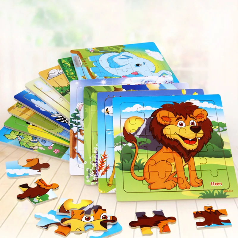 

Baby Cognition Puzzles For Children Wooden Toys Puzzles For Kids 9/20 Piece Jigsaw Puzzle Educational Learning Toys For Children