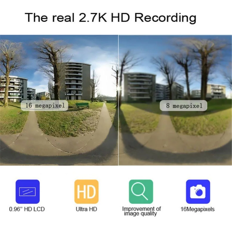 360 экшн-камера Wifi мини 2448*2448 Ультра HD мини панорамная камера 360 градусов для спорта вождения VR камера для oppo xiaomi