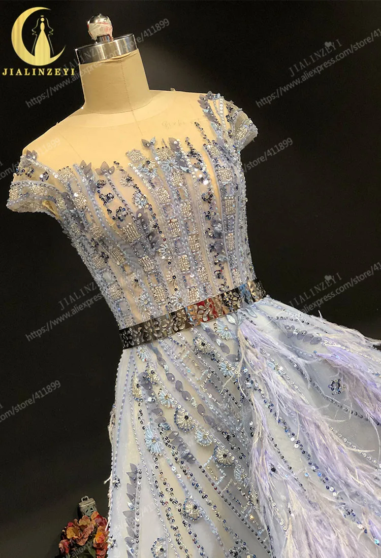 Rhine real Pictures Cap Sleeves Purple blue Beads Front short long back Formal dress prom dresses arabic evening dresses long Rhine real Pictures Cap Sleeves Purple blue Beads Front short long back Formal dress prom dresses arabic evening dresses long