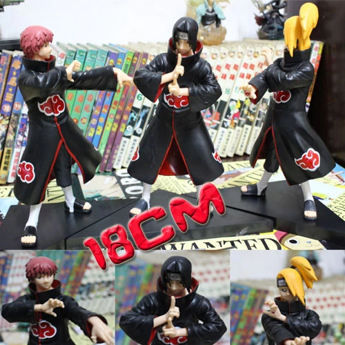 Naruto Shippuden Akatsuki Uchiha Itachi Deidara Akasuna No Sasori 18cm Large Figure Toy Doll Gift Model Naruto Pvc Collectibles Gifts Bonsai Gifts Accountinggift Doll Aliexpress