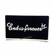 Концы букв Forever цитаты Корона трафареты для татуировок хной женщины Аэрограф живопись татуировки шаблон Водонепроницаемый татуировки инструменты для макияжа