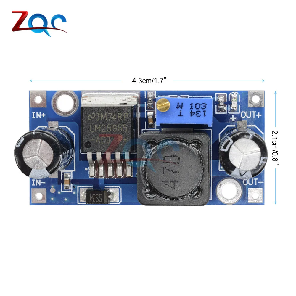 LM2596 DC-DC понижающий преобразователь понижающий модуль Питание модуль Выход 1,23 V-30 V 3A Max