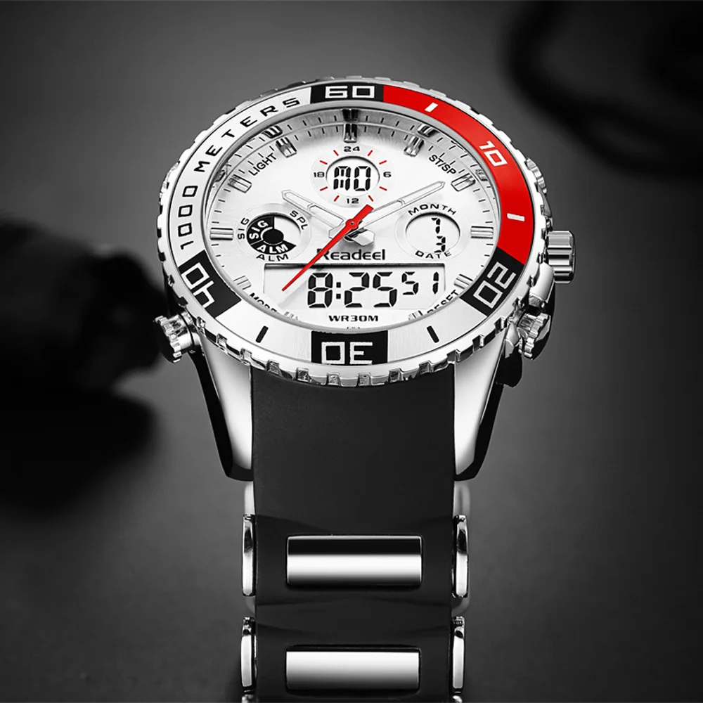  Top New Brand Watch Men Date Day LED Display Luxury Sport Watches Digital Military Men's Quartz Wri