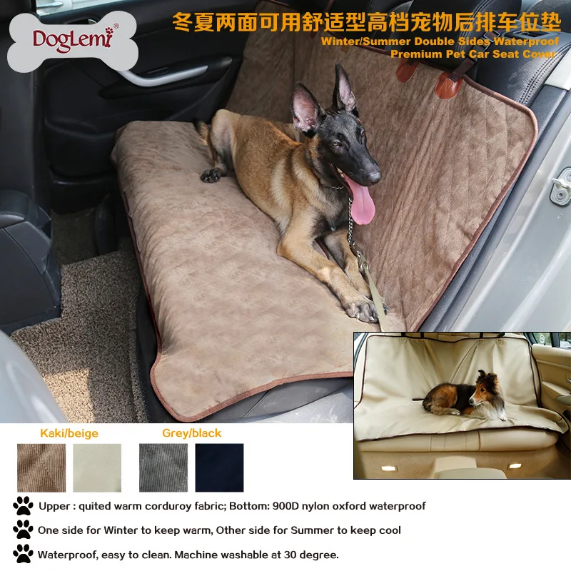 DogLemi Pet Car Mats Two Sides Car Dog Mats Thick Waterproof Dog Seat