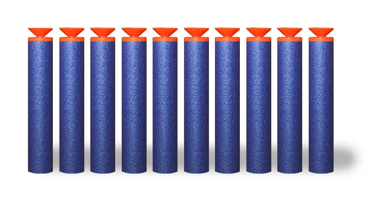 20 pcs 7.2c'm Fluorescence Dart Refills Universal Toy Gun Sucker bullet Seven kinds of color random collocation
