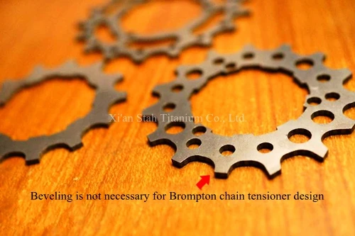 

3pcs/lot Titanium TC4 Bicycle External Hub 2 Speed Hub Flywheel Gears sprockets 13T 15T 17T for Brompton