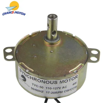 

CHANCS TYC-50 Synchronous Motor 110V AC 17-20RPM CW/CCW Torque 4W Electric Motor