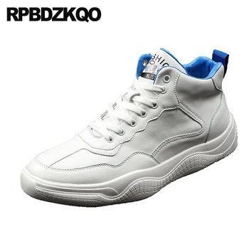 

trainers skate elevator fashion new platform street style sneakers men shoes casual high top black hip hop yellow designer white