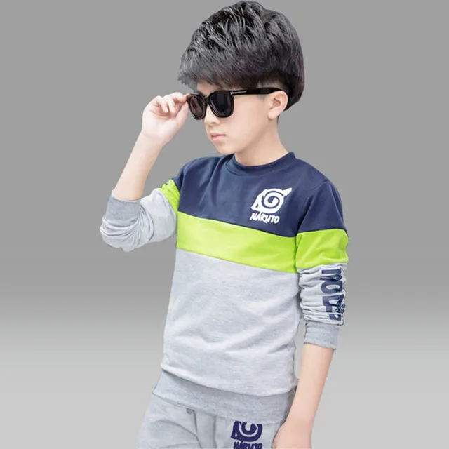 3 10 Years Children Boy Clothing Set Sport Suits Long Sleeve O neck ...