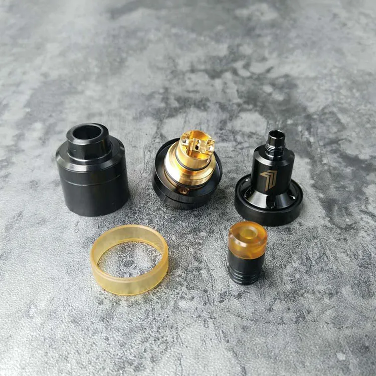 YFTK Style Kayfun Prime Nite DLC RTA MTL Tank Черный 2 0 мл Pei DIY обслуживаемый испаритель 22 мм Емкость