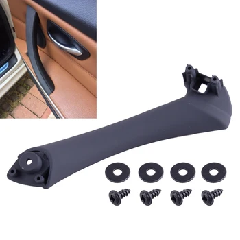 

beler Black Right Interior Door Handles Car Inner Panel Handle Pull Trim Cover 51417230850 Fit for BMW 3 Series E90 Sedan Wagon