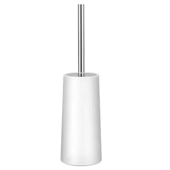 

Toilet Brush and Holder Set Good Grip Compact Modern Design Toilet Bowl Cleaner Brush Set for Bathroom (White)