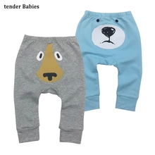 Хлопок детские штаны для девочек Демисезонный мультфильм новорожденных для маленьких мальчиков летняя одежда для девочек для малышей леггинсы для девочек