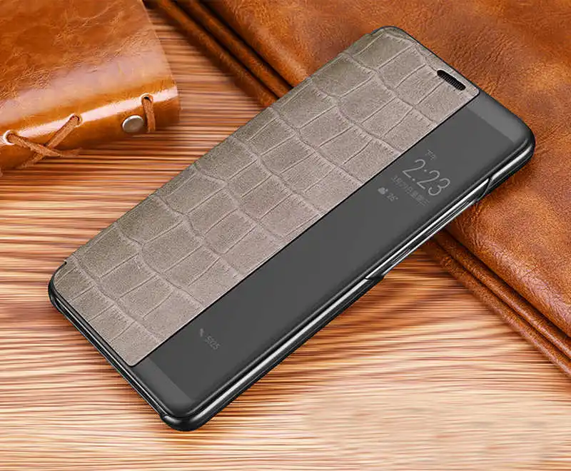 Чехол из натуральной кожи для Huawei Mate 10 Pro чехол для телефона Wakeup умный чехол панель для Huawei Mate 10 с окном