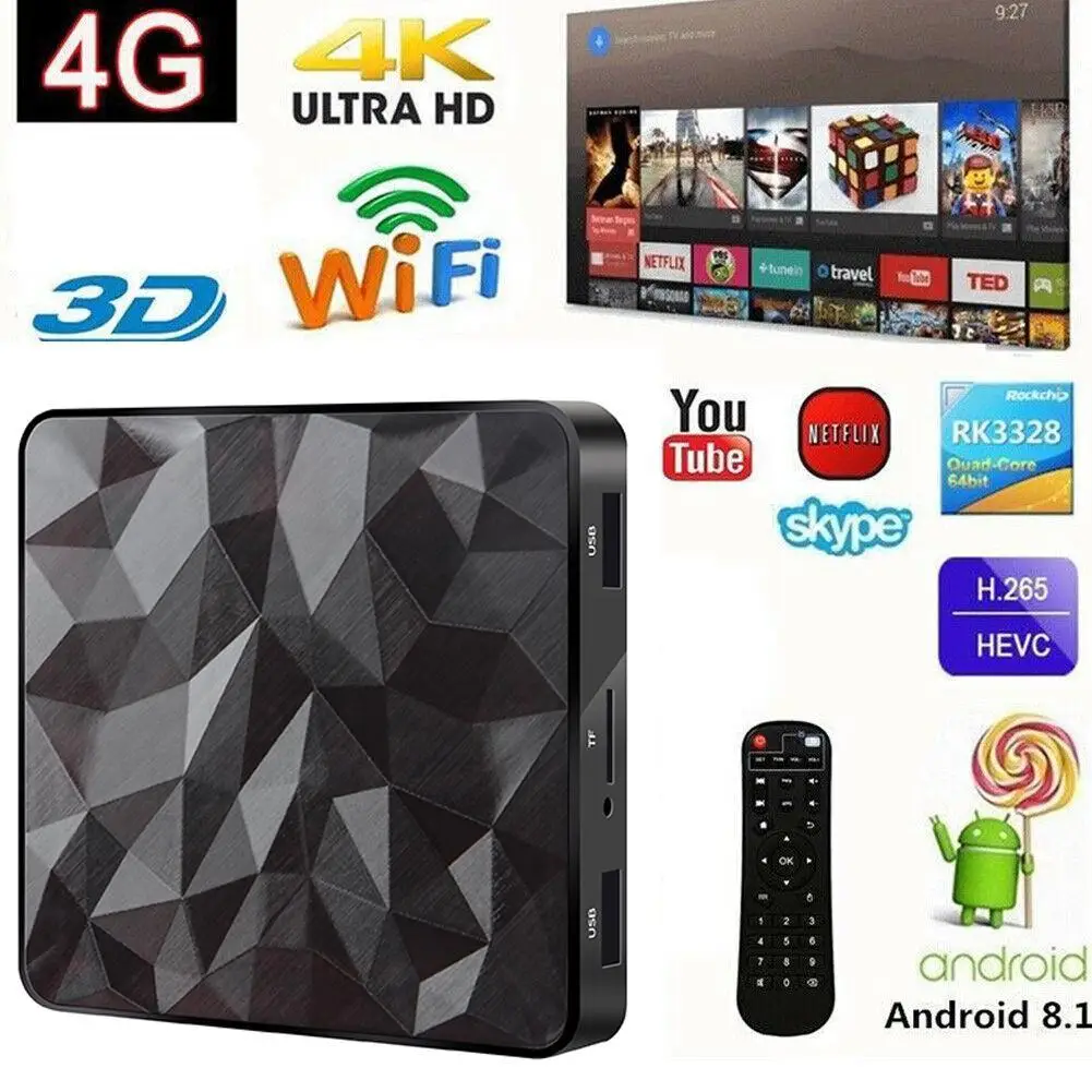 

Q96 Mini Smart TV Box 8GB ROM 1GB RAM Android 7.1 Amlogic S905W Quad Core 2.4G WiFi Set Top Box Media Player 2019